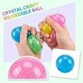 thumbnail image 4 of Squishy Transparent Water Stress Ball, Multicolor Glitter Double Shell Squeeze Toy with Crunchy Feel, Fun Sensory Decompression Toy for Boys Girls and Collectors （Random Color）, 4 of 7