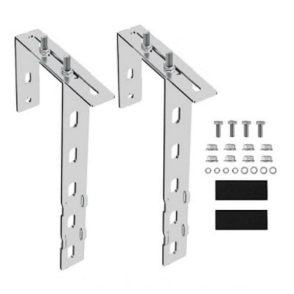 Adjustable Solar Panel Mounting Brackets,Set of 2 or 4 Stainless Steel Hooks for Residential & Commercial Installation