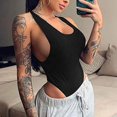 thumbnail image 5 of Aayomet Women'S Jumpsuits Bodysuit Top Jumpsuit Tight Slim Backless Bodysuit Fashion Women Women's Jumpsuit,Black XL, 5 of 5