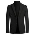 thumbnail image 1 of Dvkptbk Mens Slim Suit Blazer Jacket Single Two Button Blazer Jacket Lightweight Blazer Jacket Casual Suit Jacket, 1 of 2