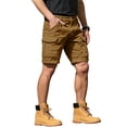 thumbnail image 3 of GrmtClth Men Classic Fishing Stretch Cargo Shorts Multi Utility Storage Pockets Breathable Soft Fabric Summer Travel Shorts Camel XL, 3 of 9