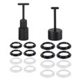 thumbnail image 1 of Unique Bargains E14/E27 Light Socket Rings Lamp Shade Holder Ring Replacement with Removal Tool 1 Set/14pcs, 1 of 5
