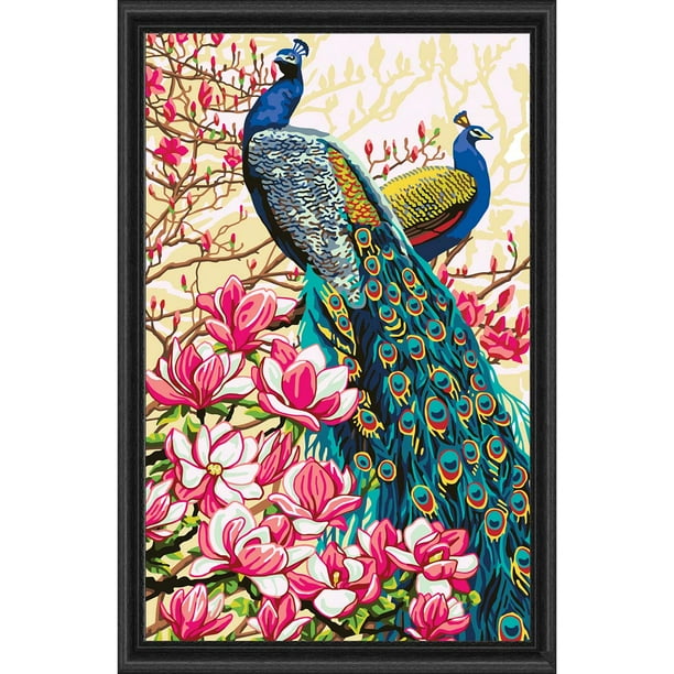 RTO Peacocks & Magnolia PaintbyNumber Kit