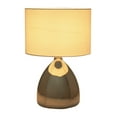 thumbnail image 3 of Sagebrook Home Modern Neutral 18"H Glass Solid Color Geometric Table Lamp, Set Of 2 - 12" x 12" x 18", 3 of 9