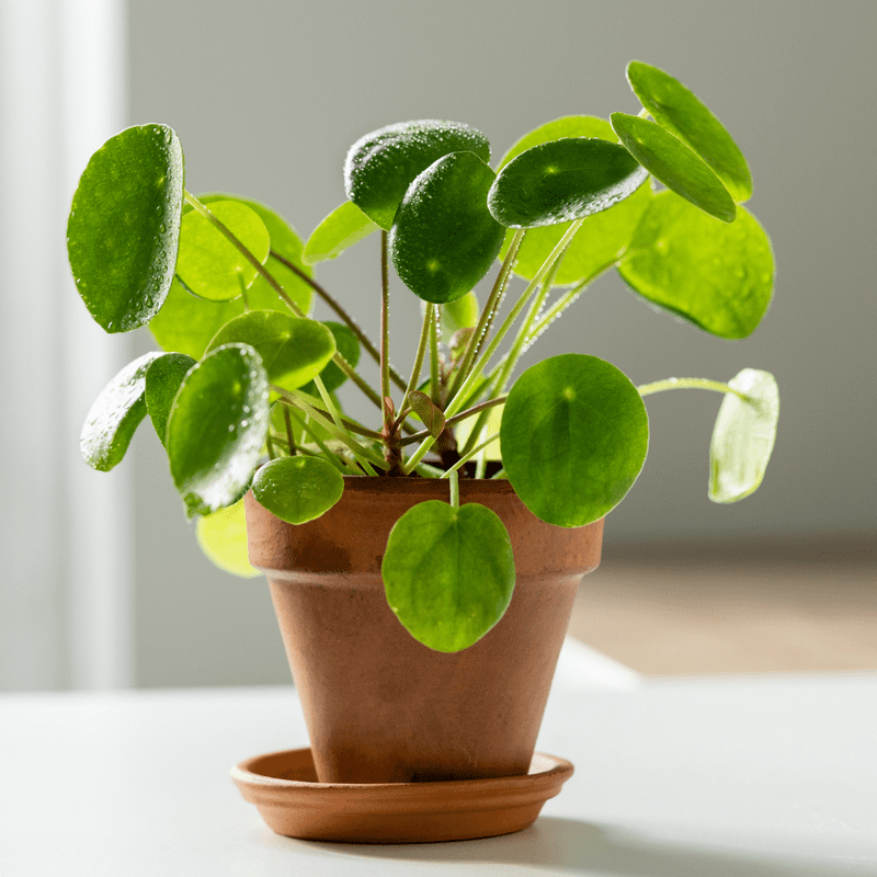 Money Plant, Pilea Peperomioides Live Plant, Peperomia pilea, 2 inch Pot for Indoor Houseplant