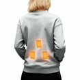 thumbnail image 5 of Heated Sweatshirt For Women With Fleece Lining 5 Zones Heated Sweatshirts Winter Fashion Heating Jacket With Pockets, 5 of 6