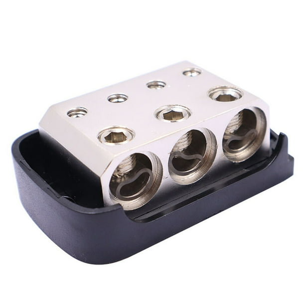 pitrice Universal Car Audio Amplifier Junction Box Aluminum Alloy
