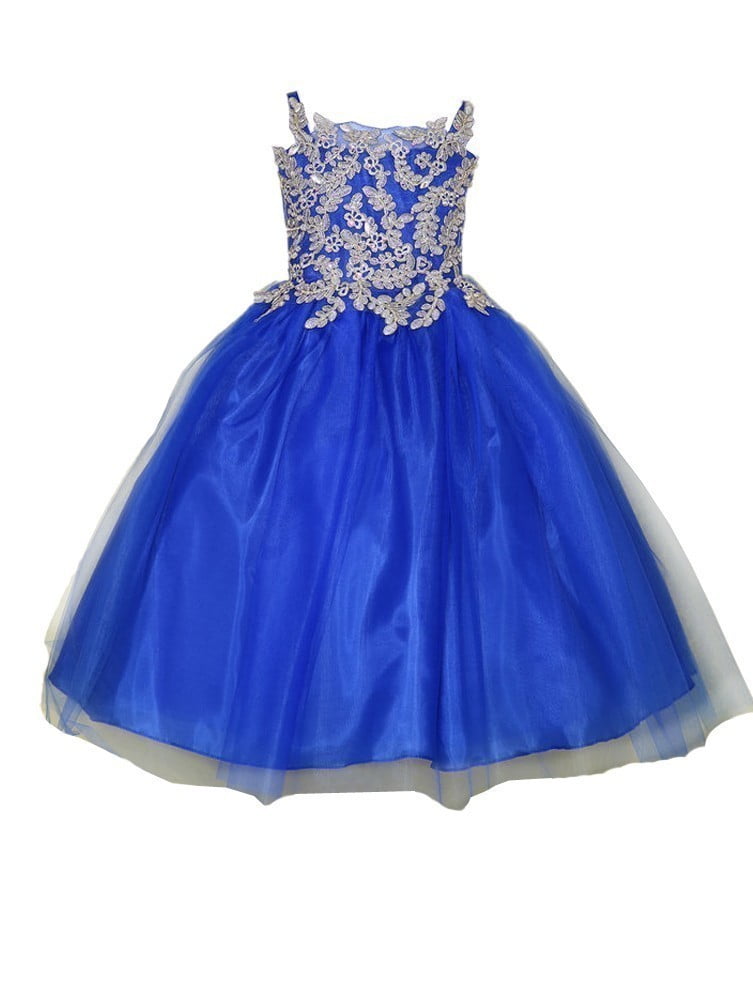 royal blue dress for little girl