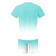 thumbnail image 6 of Blekii Men's Shorts Set, Graphic Print T-Shirt & Shorts Two-Piece, Summer Jogging Sportswear, Lightweight Training Outfit, Matching Lounge Set for Men, Casual Comfort Wear for Home, 6 of 6