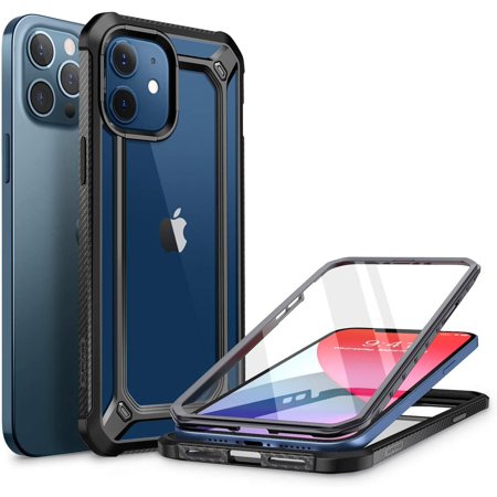 SUPCASE Unicorn Beetle EXO Pro Per IPhone 12 Mini | Custodia Protettiva 360° Con Pellicola Inclusa, Nero