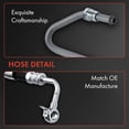 thumbnail image 5 of A-Premium Power Steering Pressure Hose Line Assembly Compatible with Lexus RX300 1999-2003, 3.0L Petrol, with Aluminum Foil Sheath & O-ring, Pump to Rack/Gear, 5 of 8