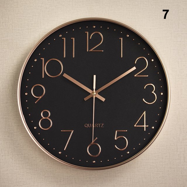 CAROOTU Quartz Wall Clock Plastic Fashion Design Clocks For Home Decor Living Room