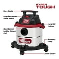 thumbnail image 4 of Hyper Tough 5 Gallon 4 HP Stainless Steel Wet Dry Vacuum for Home, Car, Garage & Workshop, 4 of 15