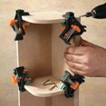 thumbnail image 1 of Abrazadera de ángulo recto de 90 grados, adecuada para operación con una sola mano, juego de 4 abrazaderas de ángulo recto de 0.24 x 0.31 x 0.33 pulgadas para carpintería, estantes de ensamblaje, gabi Higoodz Industrial, 1 of 7