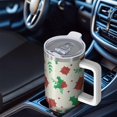 thumbnail image 6 of Christmas 40oz Tumbler– Stainless Steel Insulated Tumbler with Handle and Straw, Large Capacity Travel Cup for Hot & Cold Drinks, 6 of 7