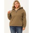thumbnail image 2 of Sudadera con capucha Agnes Orinda talla grande marrón 1X, 2 of 7