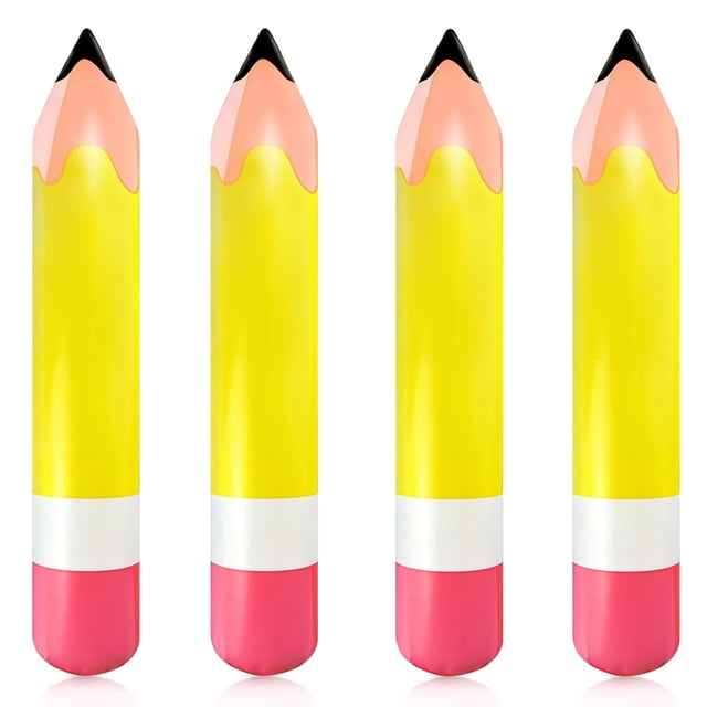Juego de globos tipo lápiz inflables CHNBF de 28,35 pulgadas (4 unidades)