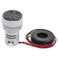 thumbnail image 1 of Digital Current Meter Crystal Panel Ammeter Round Signal Indicator AC 220V AD16‑22DSAWhite, 1 of 14