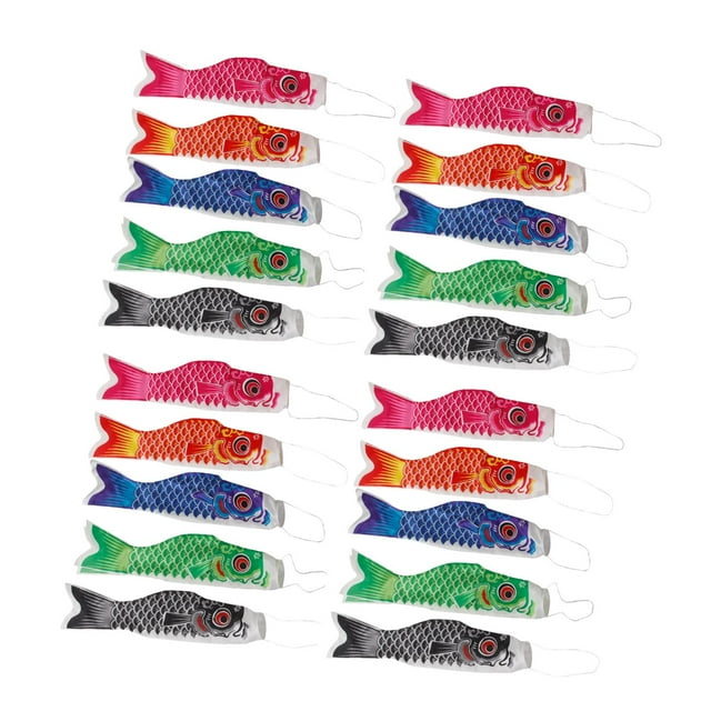 20pcs Wind Streamer Windsock Carp Kids Toys Decorations Waterproof Windsock Sharpla Bandera Koinobori