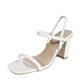 thumbnail image 2 of Verano nuevo estilo punta cuadrada tacones altos gruesos aumentan las sandalias de las mujeres Wmkox8yii shjk5259, 2 of 3