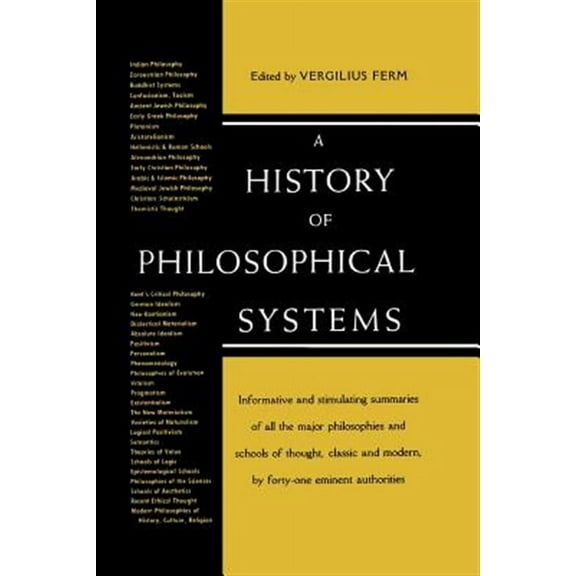 A History of Philosolphical Systems