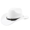thumbnail image 3 of Western Frontier Cowboy Hat Curved Brim for Outdoor Adventure Travel Riding and Country Style Craftsmanship, 3 of 3