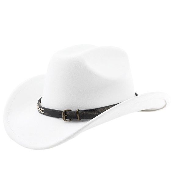 SRZYMJ Western Cowboy Hat With Curved Brim for And Outdoor Adventure Travel Riding Country Style