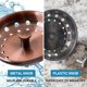 thumbnail image 3 of Copper Kitchen Sink Strainer Basket, 2 Pcs Stainless Steel Antique Copper Sink Drain Strainer and Sink Stopper for Standard 3-1/2 inch Sink Drain, with Metal Center Knob and Rubber Drain Stopper, 3 of 5