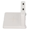 thumbnail image 1 of Digital Clock Charger, Fast Intelligent Detection 3 in 1 Phone Clock Charging Dock  for Mini Fan for Tablet Black,White, 1 of 7