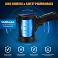 thumbnail image 3 of Rechargeable Spotlight, 1000000 LM Super Bright Spotlight Flashlight, Long Running Spot Light Searchlight, Outdoor Handheld LED Flashlight High Lumens with Solar Panels for Hunting Camping Boat, 3 of 6