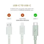Native Union Desk Cable – USB Type C 8ft Ultra-Strong Non-Slip Fast Charging Cable (Sage)