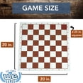 thumbnail image 3 of WE Games Tournament Roll up Vinyl Chess Board - 20 inches - Wood Expressions, Inc., 3 of 7
