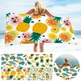 thumbnail image 7 of Guanhe Kids Bath Towel for Swimming Quick Dry Strong Absorbent Cute Fruit Print Cape Bathrobe for Beach Seaside(30x60 Inch), 7 of 7