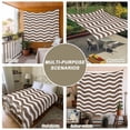 thumbnail image 6 of Brown White Small Tapestry for Bedroom Wall Hanging Tapestry,Modern Abstract Waves Water Ripple Striped Ceiling Backdrop Tapestries Poster Blanket Wall Decor for Teens Room Living Room Dorm 23" x 28", 6 of 8