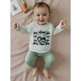 thumbnail image 6 of BemeyourBBs Baby Boy Fall Outfit Tractor Print Sweatshirt and Elastic Pants, 6 of 9