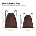 thumbnail image 2 of Saiise Vintage Wood Pattern Sports Drawstring Backpack - String Swim Gym Bag with Wet Proof Pocket for Women&Men-Small, 2 of 6