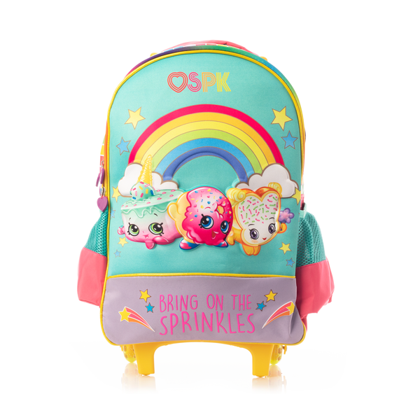 Mochila Escolar Kinder Shopkins Bring on the Sprinkles Turquesa