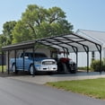 thumbnail image 5 of Walsunny 20X20 FT Carport, Outdoor Heavy Duty Carport Canopy with Galvanized Steel Roof, Metal Carport Extra Large Garage Car Storage Shelter, 5 of 9