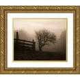 thumbnail image 1 of Triebert, Christine 18x15 Gold Ornate Wood Framed with Double Matting Museum Art Print Titled - Mountain Meadow Farm, 1 of 4