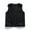 Black, variant on Men's Solid Color Summer Work Vest with Multiple Pockets, Button Front, and V-Neck Collar