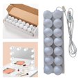 thumbnail image 3 of Langgg Vanity Bulbs Wall Mounted Makeup Mirror Adjustable for Vanity Stick Makeup, 3 of 9