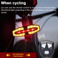 thumbnail image 2 of Bike TailLight Compact Size Night Cycling Light Dual-Color Bicycle Tail Light RainProof Bike Rear Lamp USB Rechargeable Remote Control Turn Signal Bicycle TailLamp, 2 of 8