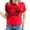 Red, variant on ICHUANYI Women's T-shirt Valentine's Day Letter Print Shirts Short Sleeve Crew Neck Tops Cloth New Trending