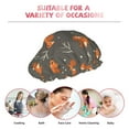 thumbnail image 6 of Kdxio cute fall fox leaf Print Shower Cap for Women,Elastic and Reusable,Double Waterproof Layers Bathing Hat, 6 of 6