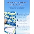 thumbnail image 6 of DAKIMOE Mens Swim Trunks 2 in 1 Swim Shorts with Compression Liner Quick Dry Swimsuits Bathing Suits Stretch Swimming Board Shorts Beach Swimwear with Zipper Pockets, 6 of 9