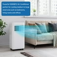 thumbnail image 2 of Missky Portable AC Unit 10000 BTU, Stand up Air Conditioners with Remote Control & Window Kit, Cool up to 450 Sq.ft, White, 2 of 8