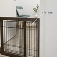 thumbnail image 5 of TRIXIE Adjustable Wooden Freestanding Pet Gate, 24" Tall Step Over, Expands to 42.5", Brown, 5 of 7