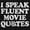 Black, variant on Speak Fluent Movie Quotes Classic Unisex Plus Fleece Graphic Hoodie Brisco Brands 2X
