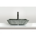 thumbnail image 5 of Castello USA Inc Arete Rectangular Tempered Glass Vessel Bathroom Sink in Green, 5 of 6