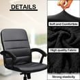 thumbnail image 7 of Armchair Cover,Happon 2Pcs Removable Office Chair Armrest Slipcovers, Elastic Band Chair Arm Rest Sleeves, Washable Office Chair Armrest Cover Pads Office Chair Arm Replacement(Black), 7 of 7